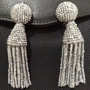 NEW - Oscar de la Renta Women's Classic Short Tassel C Earrings